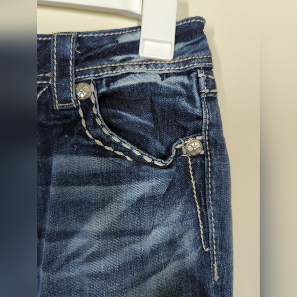 Miss Me Jeans Women's Size 26 Low-rise Easy Crop Rhinestone JE5307C12 - Picture 5 of 9